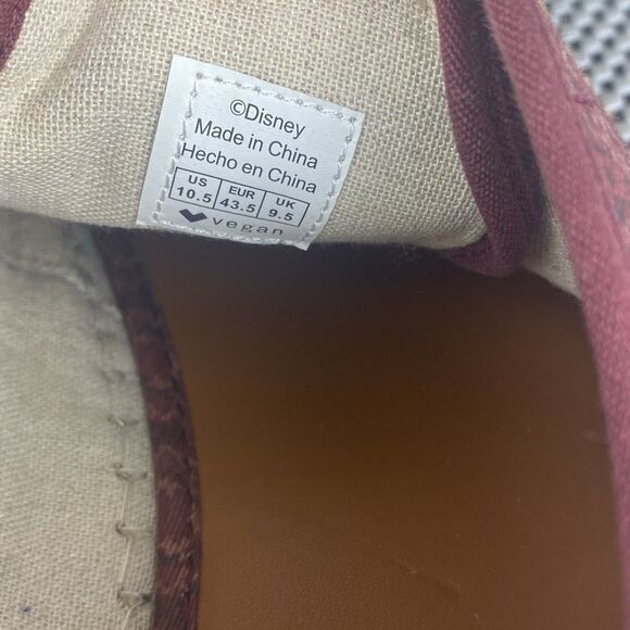 Disney x Call It Spring Aladdin Shoes Mens 10.5 Burgundy Genie Lamp Logo Lace Up - Picture 14 of 14